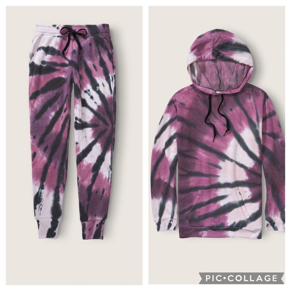 🔥NEW WITH TAGS🔥VS🔥 DAILY LOUNGE CAMPUS SET SWEATSHIRT SWEATPANTS XL PINK